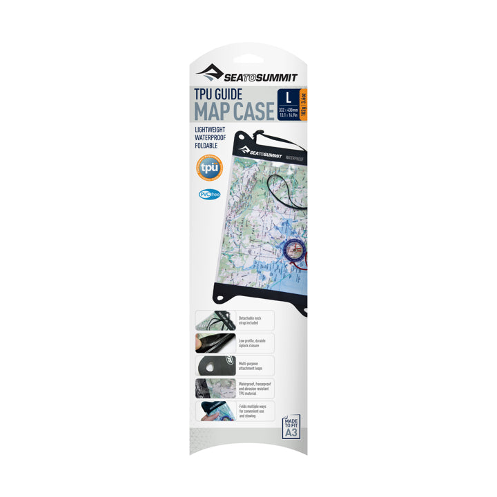 Map Case Guide Waterproof L 33X43CM CLEAR / EN STL
