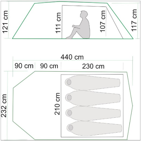 Trollheimen 4 Ultralight BLUE / ONE SIZE