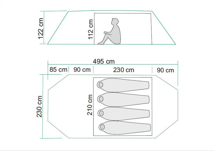 Dindalen 4 Ultralight BLUE / ONE SIZE