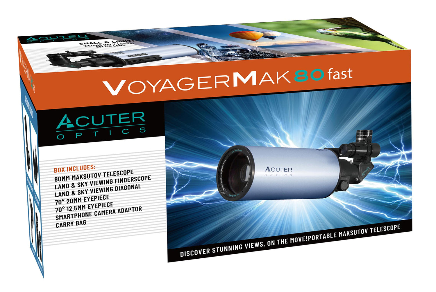 Acuter Voyager MAK80-FAST 80mm Maksutov-Cassegrain Telescope OTA
