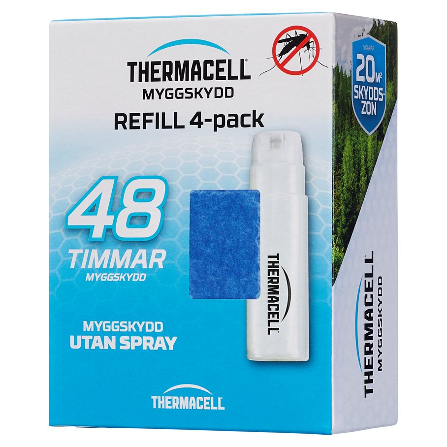 Refill 4-pack, 4 gaspatroner/12 mattor EN STL