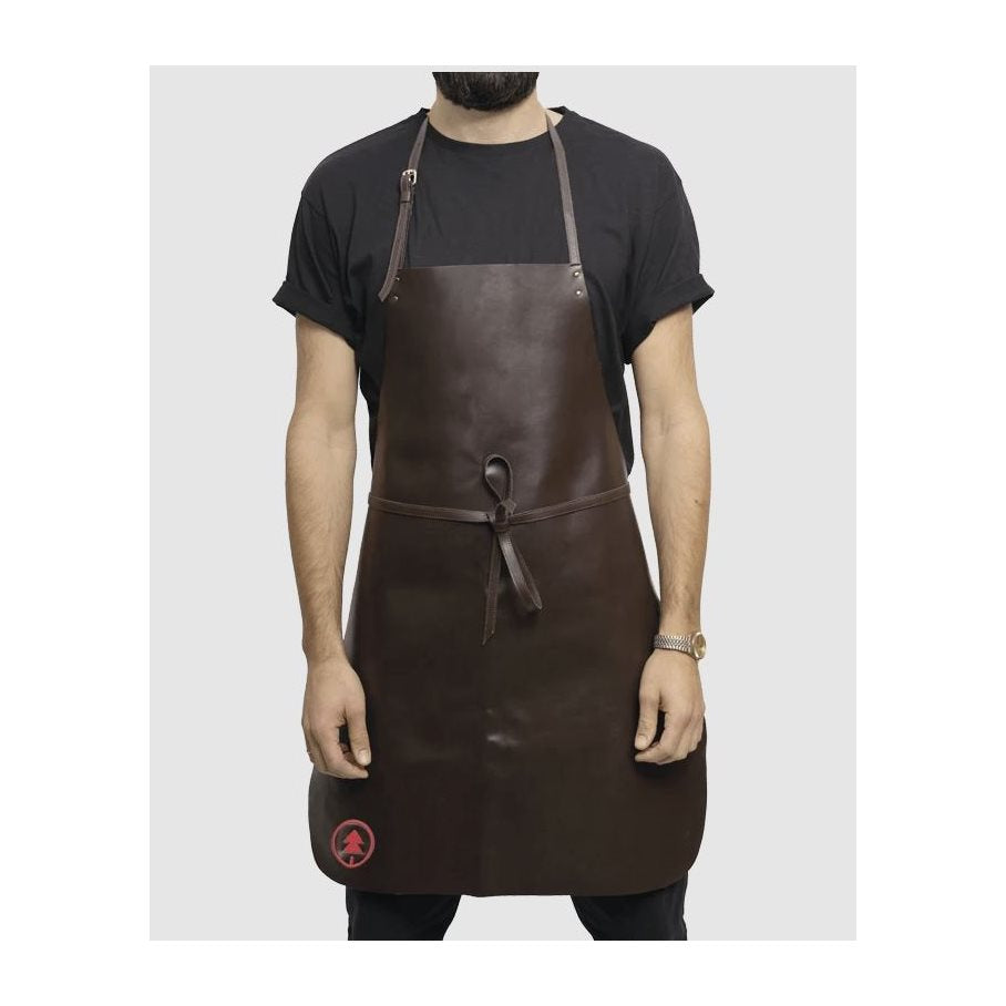 Bålförkläde i Brunt sämsskinn EN STL