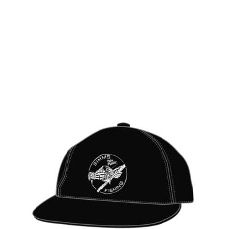 Unstructured Flat Brim Cap BLACK / EN STL