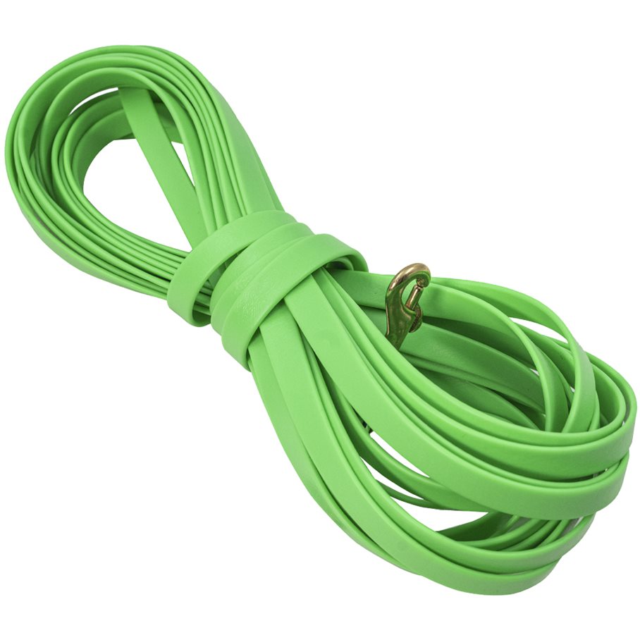 Hund Spårlina BioThane 12 mm, 10 meter NEONGRÖN / EN STL