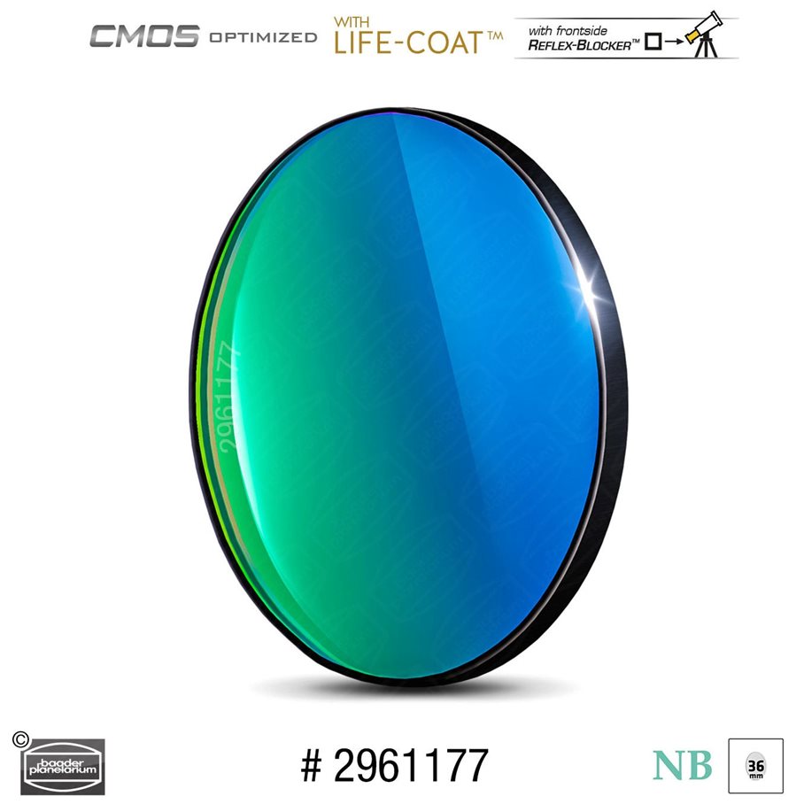 O-III Smalbandfilter MODELL O-III 6,5 NM & STORLEK 36 MM OMONTERAT