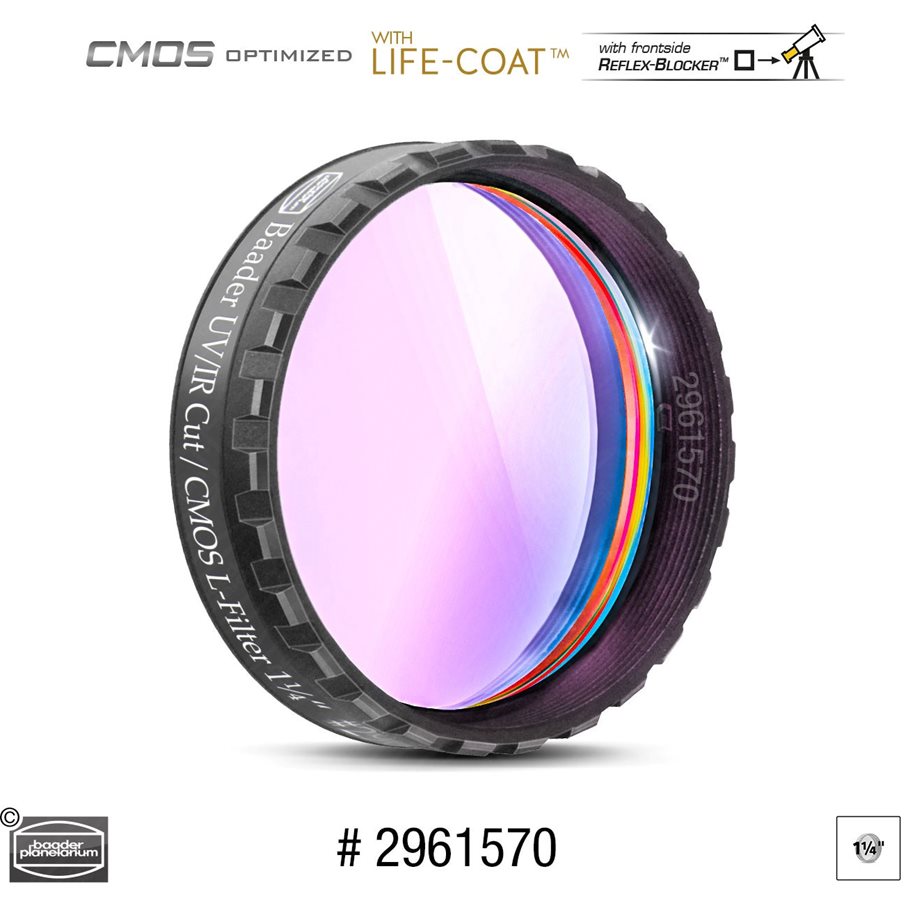 IR/UV Blockfilter och L-Filter 36 mm CMOS-optimerad MODELL LUMINANS (UV/IR BLOCK) & STORLEK 1,25