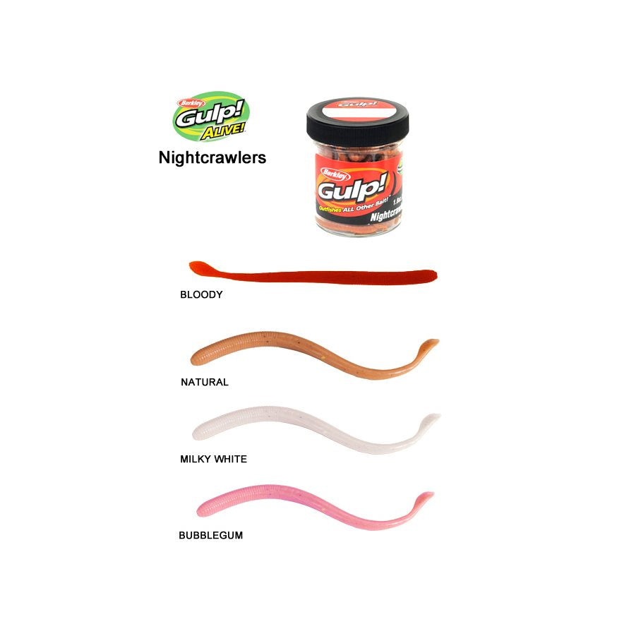 Gulp Nightcrawler MILKY WHITE / EN STL