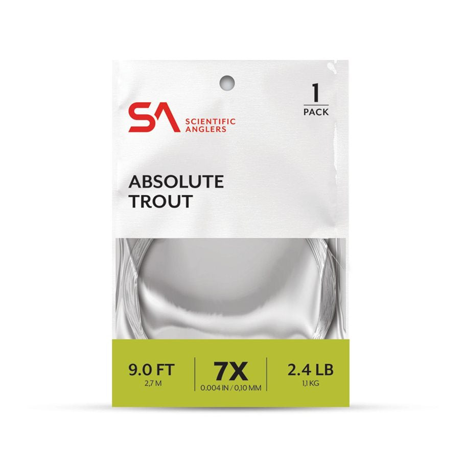 Absolute Trout Leader 9 fot 1X (CA 0,25 MM)