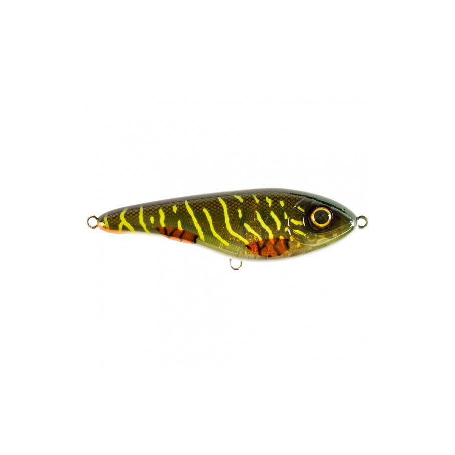 Buster Jerk 15 cm Sinking 75 g Jerkbete GREEN MOTOROIL PIKE / 15 CM OCH 75 GRAM
