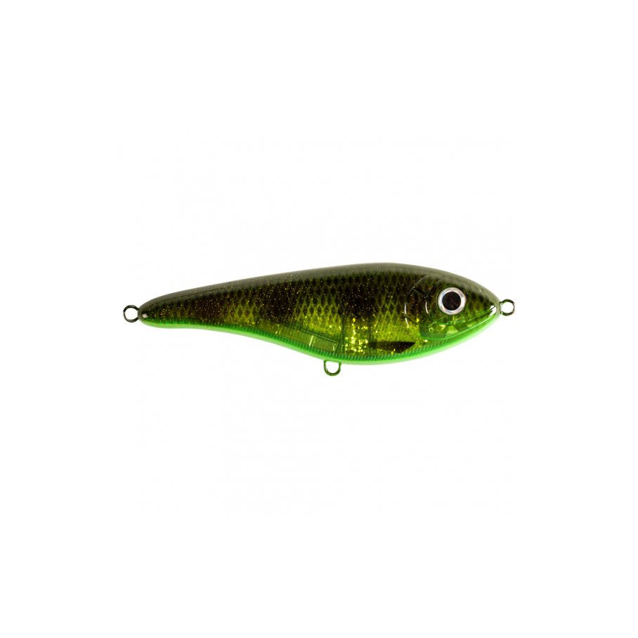 Baby Buster Jerkbete 10 cm 25 gram OLIVE SPOTTED BULLHEAD / 10 CM