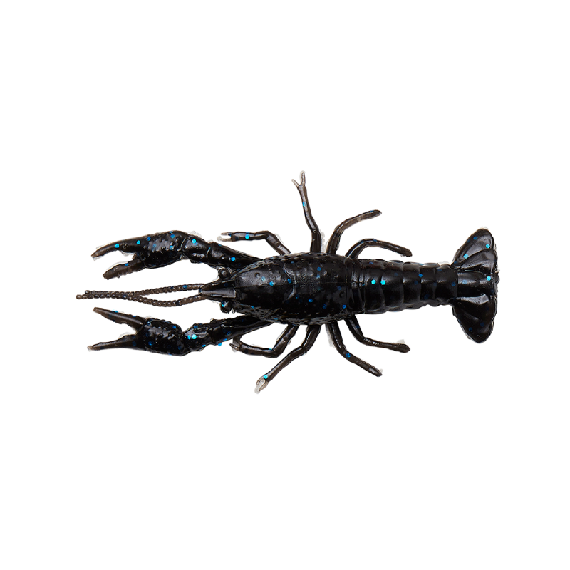 Ned Craw Floating 4 Stycken Gummibeten BLACK/BLUE / 6,5 CM & 2,5 G