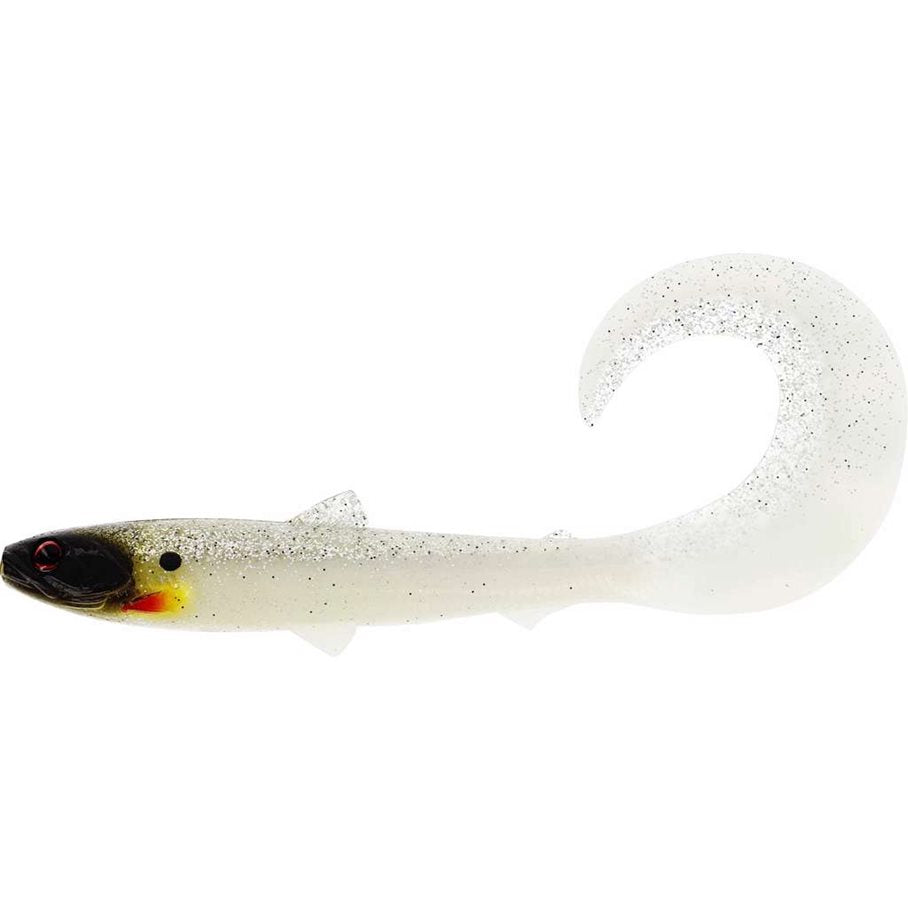 Bullteez CurlTail Gummibete GLOW GHOST / 21 CM / 49 G