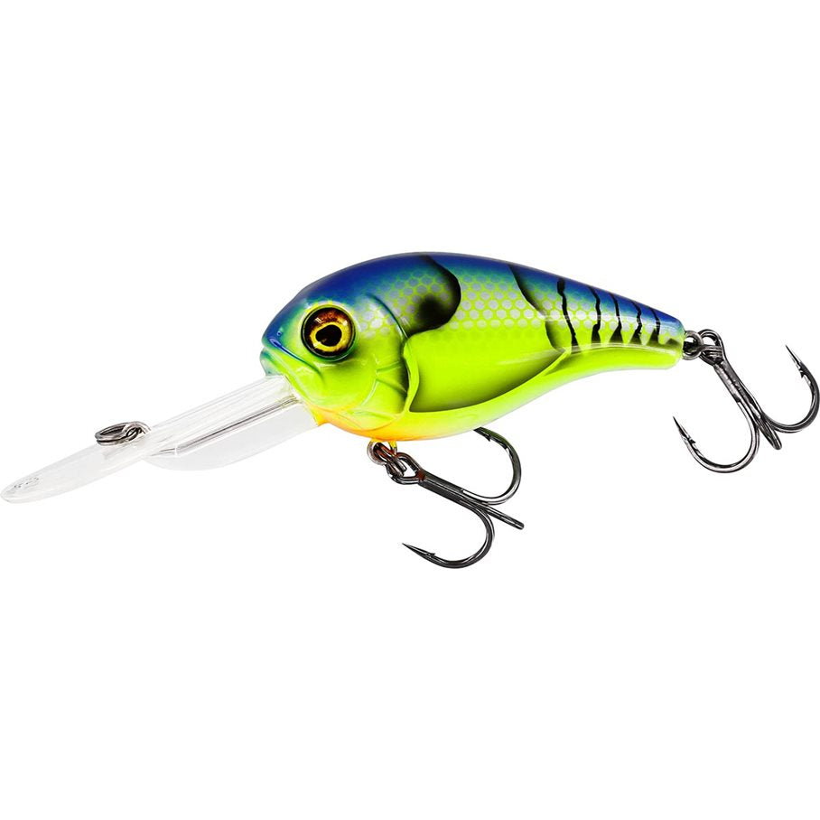 MegaBite Deep Runner Wobbler 6 cm 19 g CHARTREUSE BLUE CRAW / EN STL