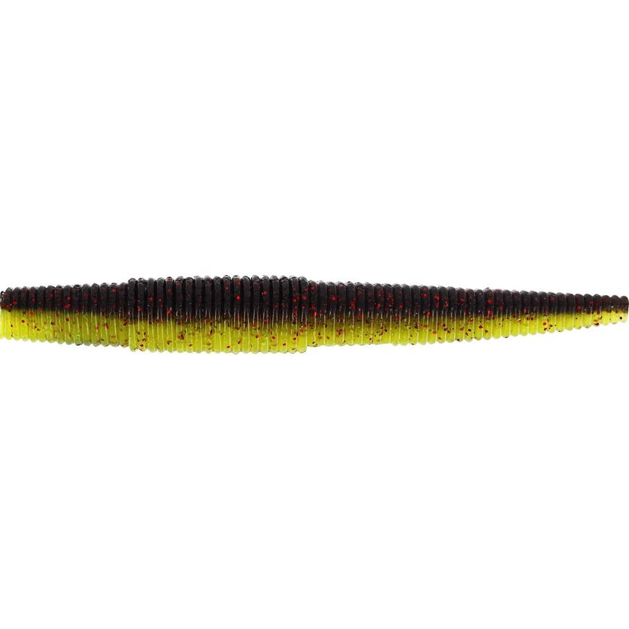 Ned Worm 9 cm 5 gram 6st BLACK GLITTER / EN STL