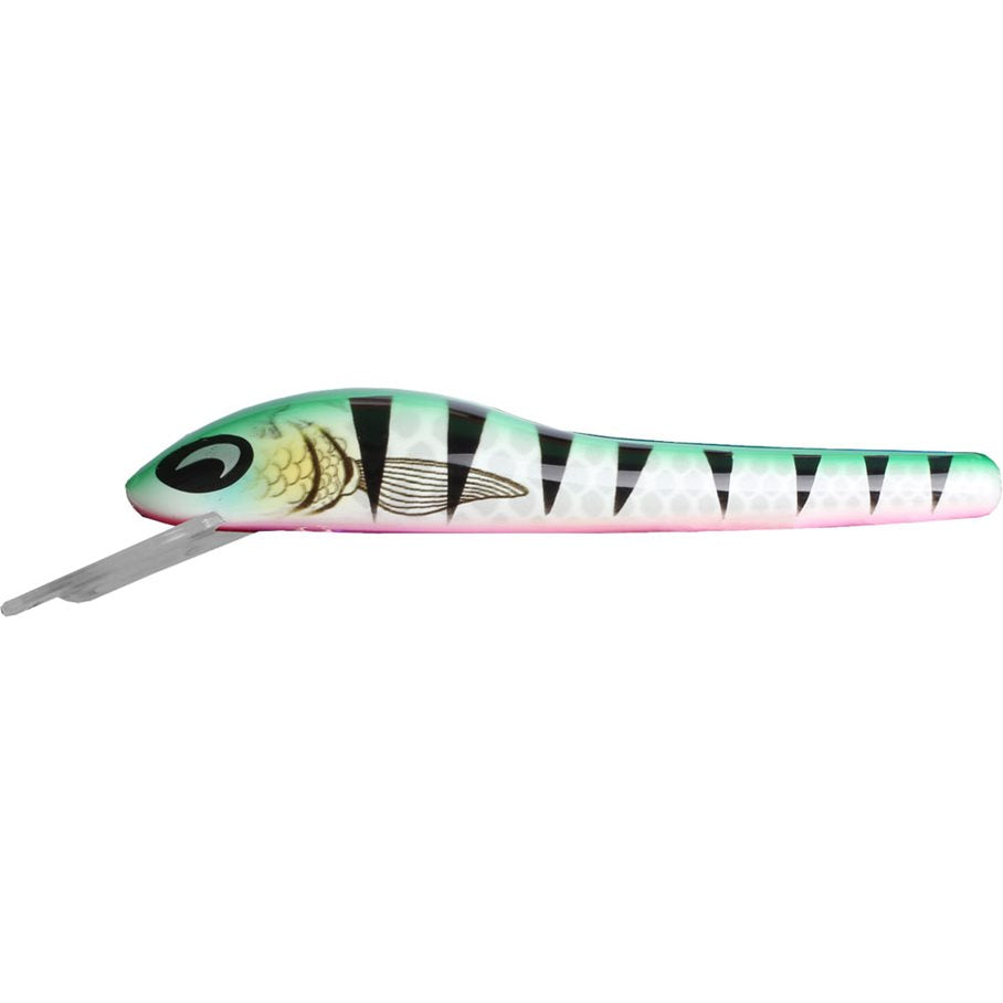 Wiggtac Wobbler 14 cm, 27 gram, Maxdjup 4 Meter GREEN PINK TIGER / 14 CM / 27 GRAM