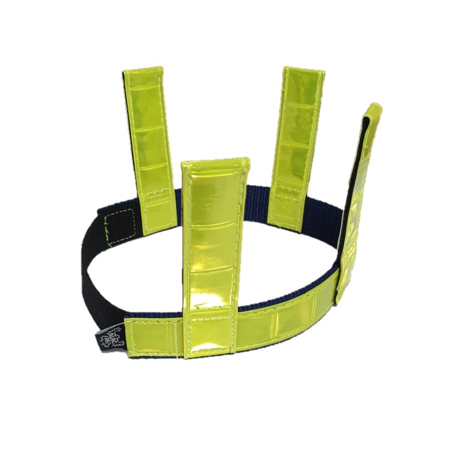 Reflexhalsband Micro med flärpar Gul 55 CM