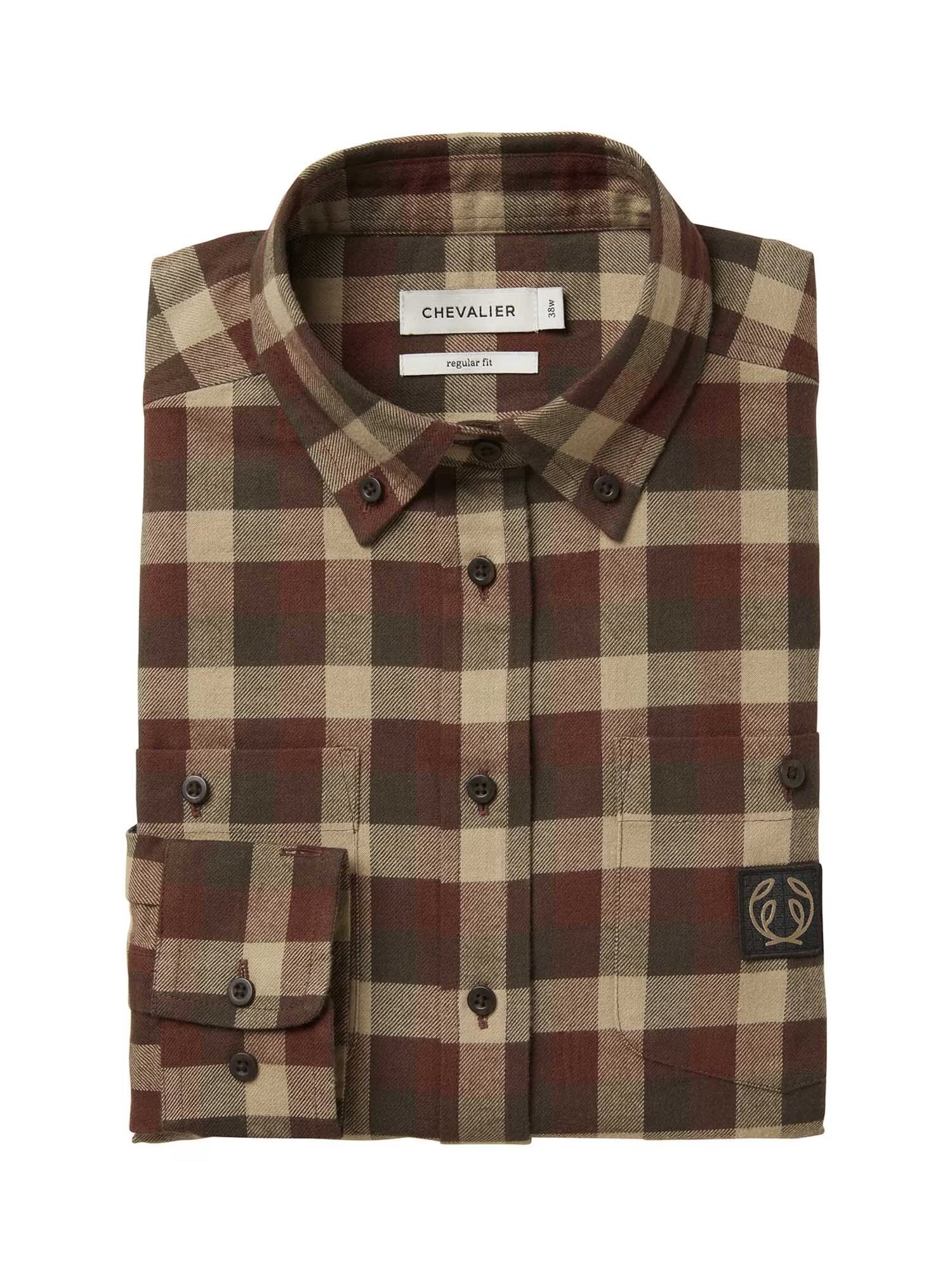 Heron Flannel Shirt Women HOLLY GREEN CHECKED / 36