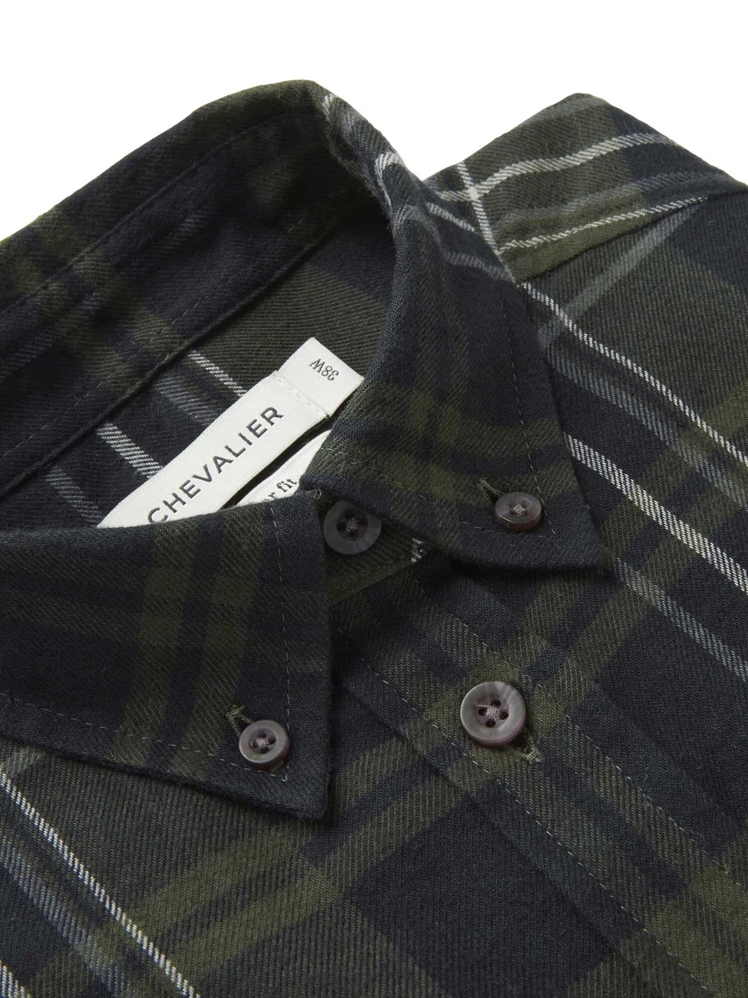 Heron Flannel Shirt Women OCTOBER GREEN CHECKED / 36