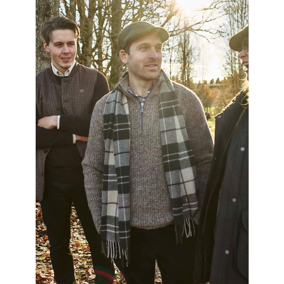 Groby Half Zip Wool Pullover Men SADDLE BROWN NEPS / S