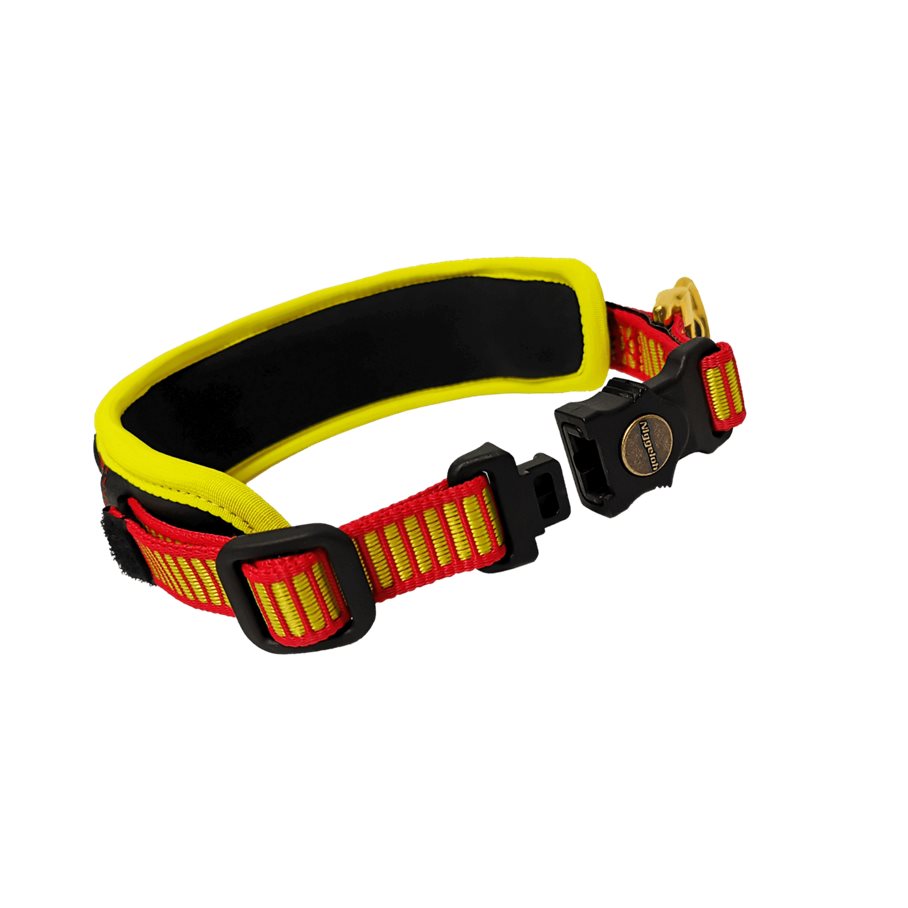 Trail Spårhalsband Röd och Gul Snabbkoppling S