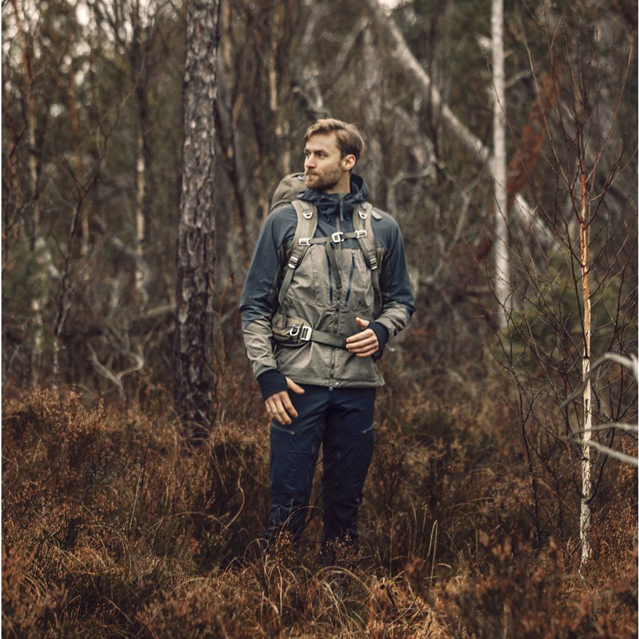 Makke Pro Mens Jacket FOREST GREEN/CHARCOAL / L