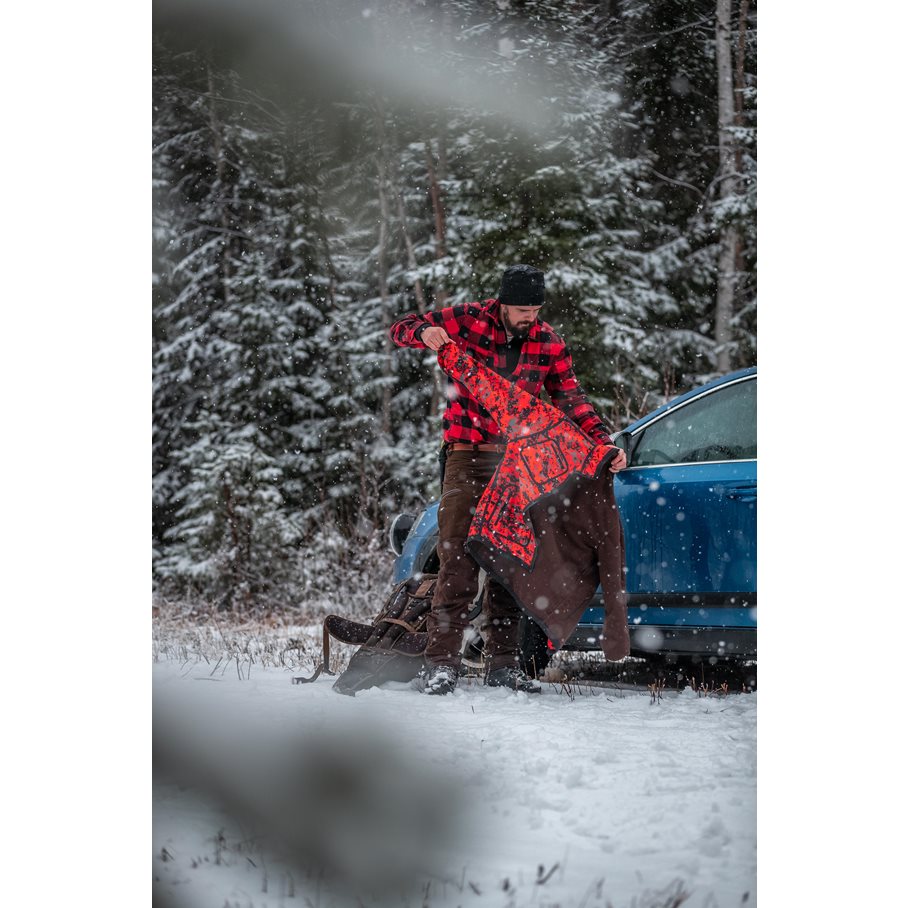 Jämtland Pixel Jacka RÖD/SVART / XXL