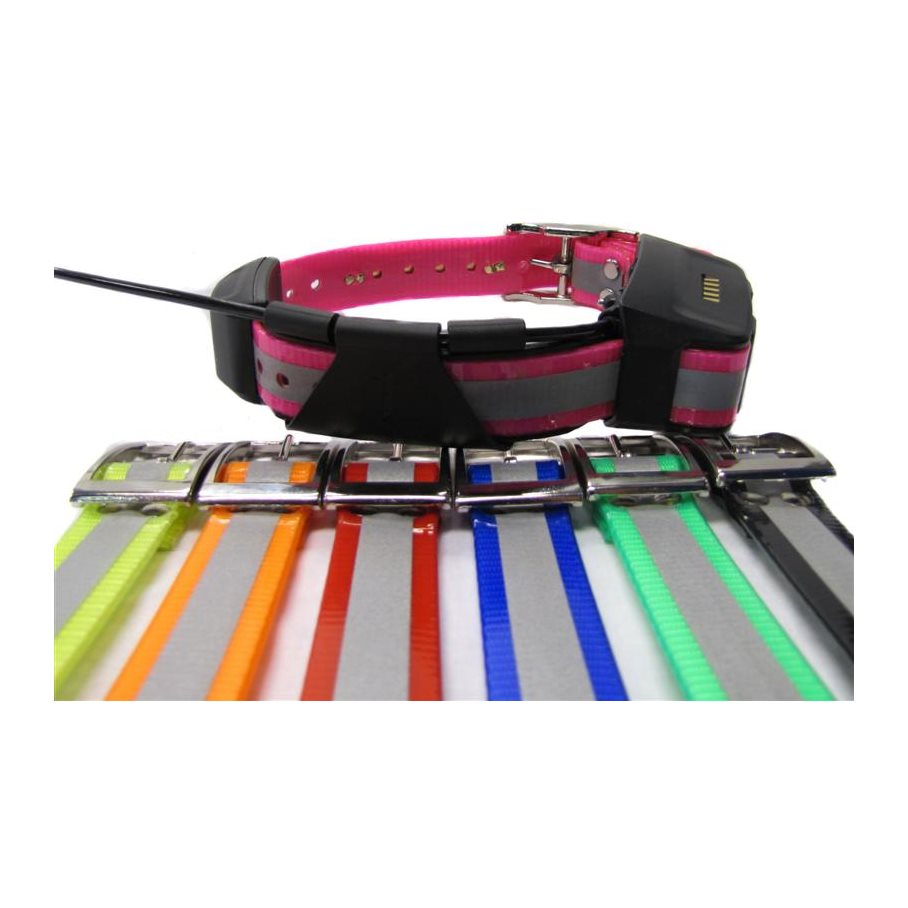 Halsband med reflex till DC-50, T5Mini, Wehunt. ROSA / 20 MM