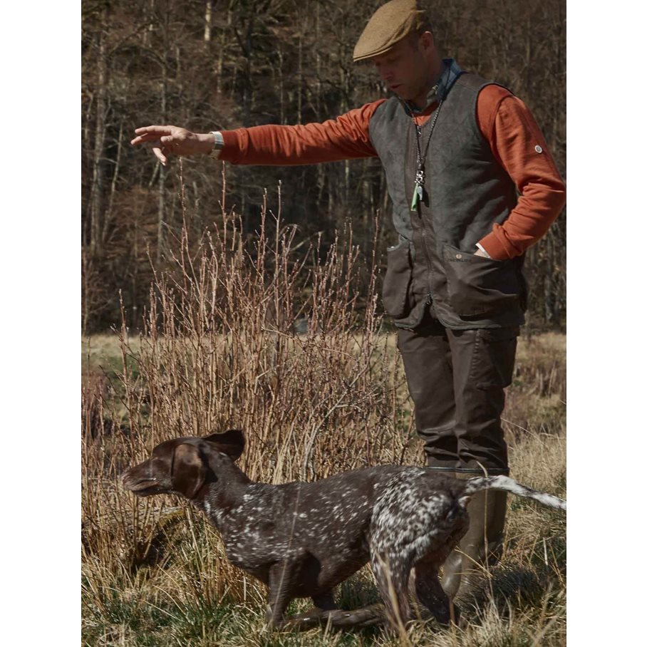 Vintage Dogsport Vest Men LEATHER BROWN / L