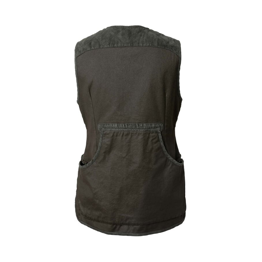 Vintage Dogsport Vest Women LEATHER BROWN / 40W