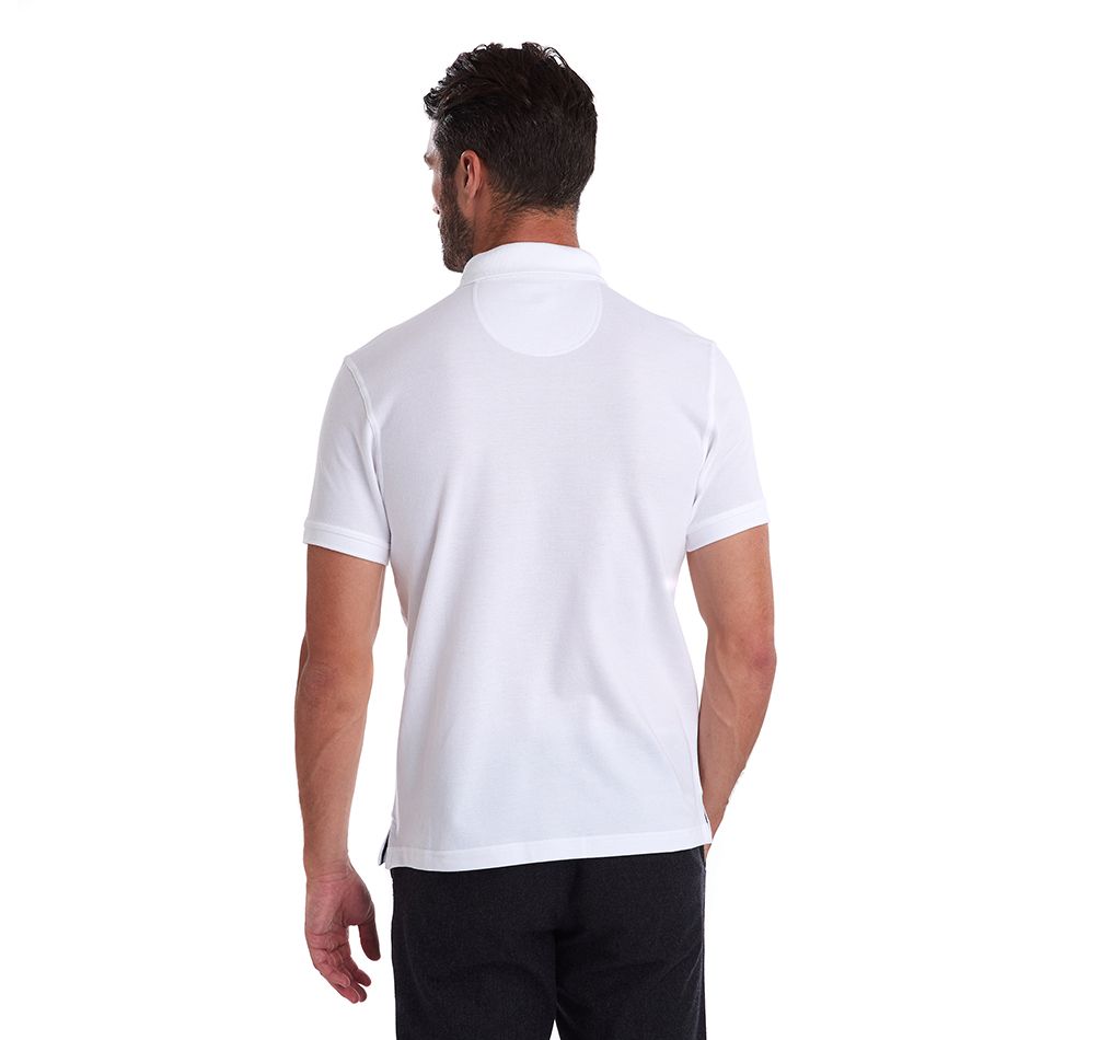 Tartan Pique Polo Men WHITE/DRESS / M