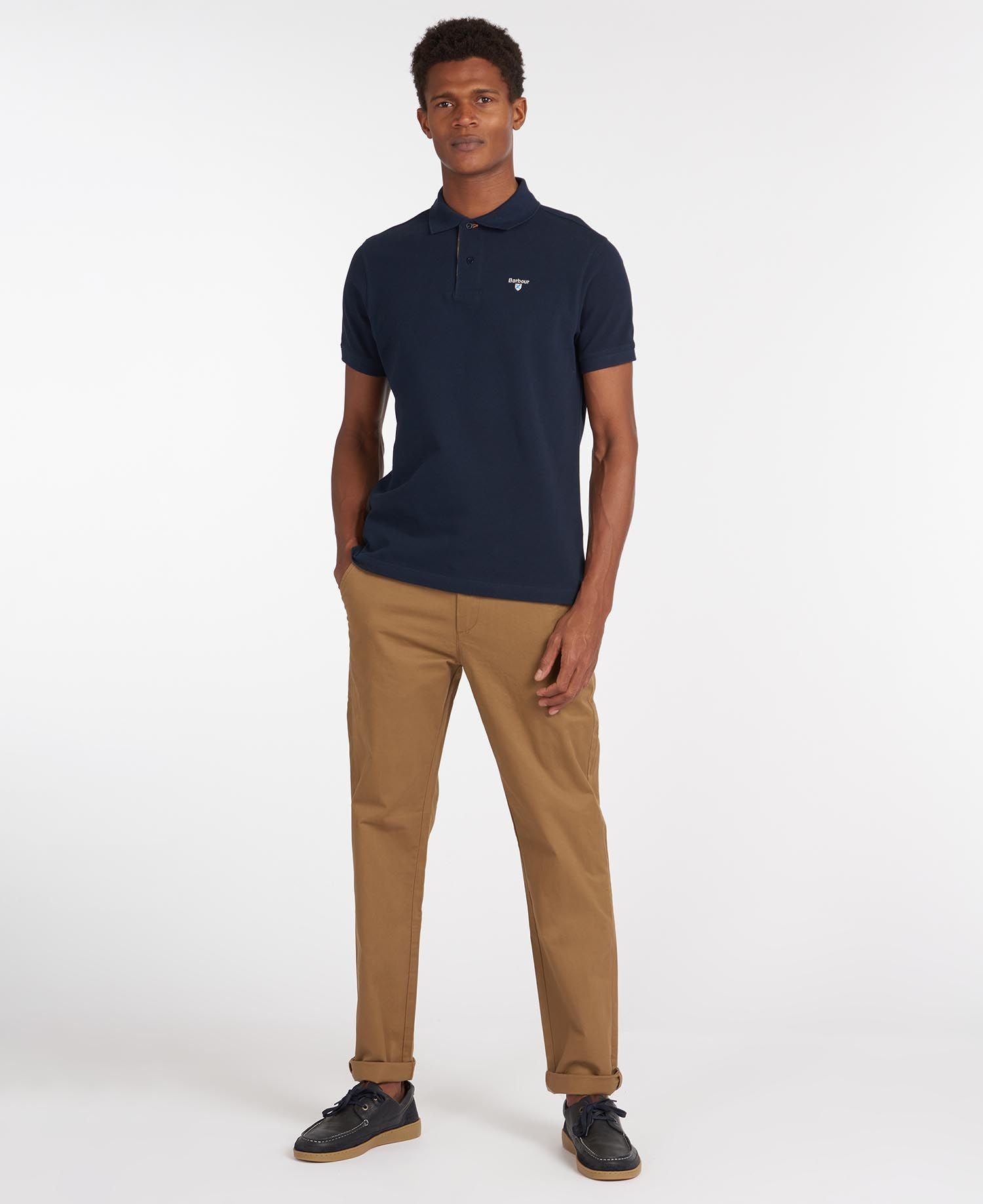 Tartan Pique Polo Men NEW NAVY / S
