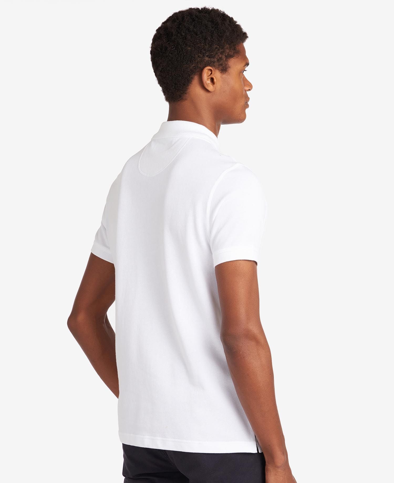 Tartan Pique Polo Men WHITE/DRESS / S