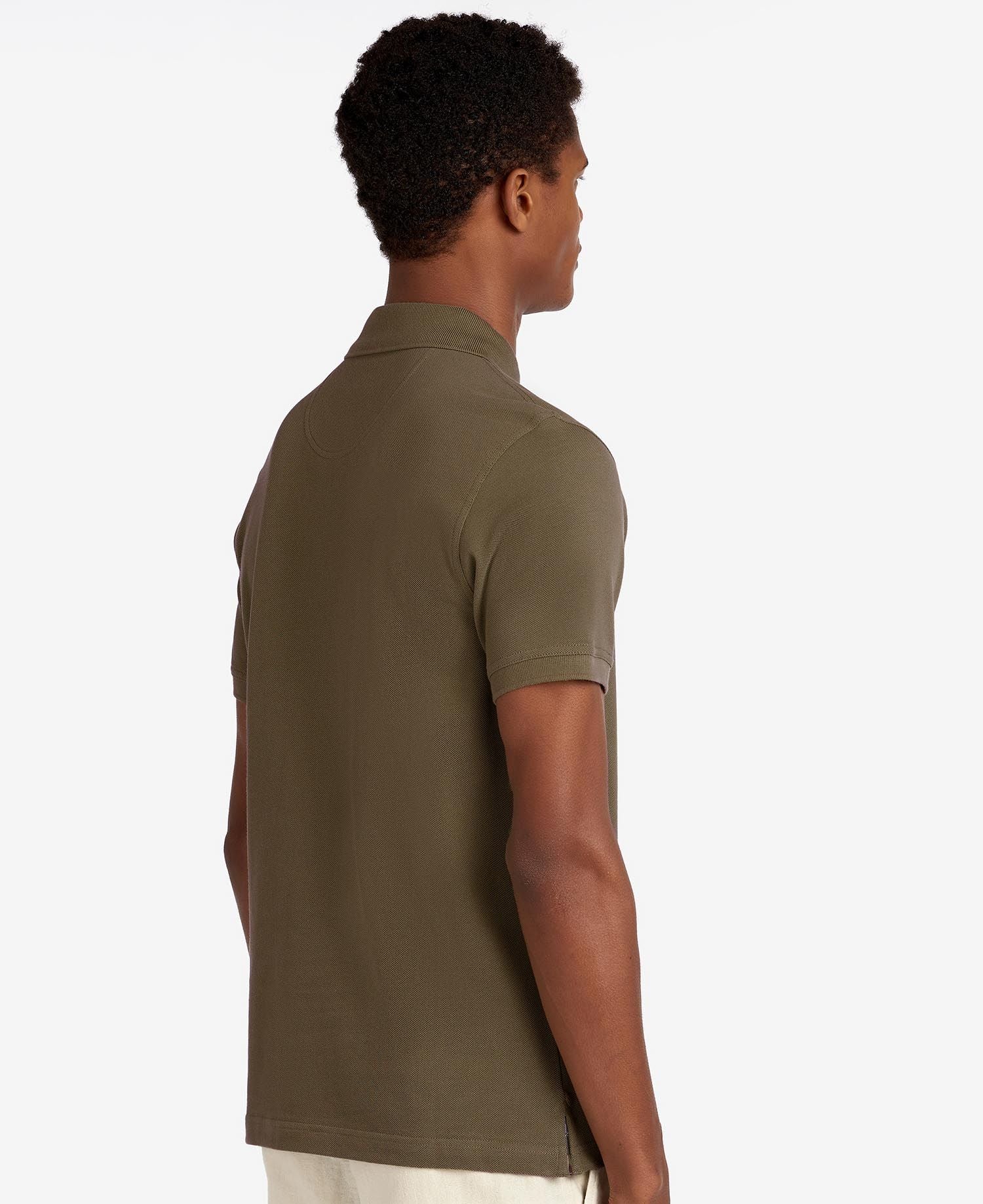 Tartan Pique Polo Men DARK OLIVE / XXXL
