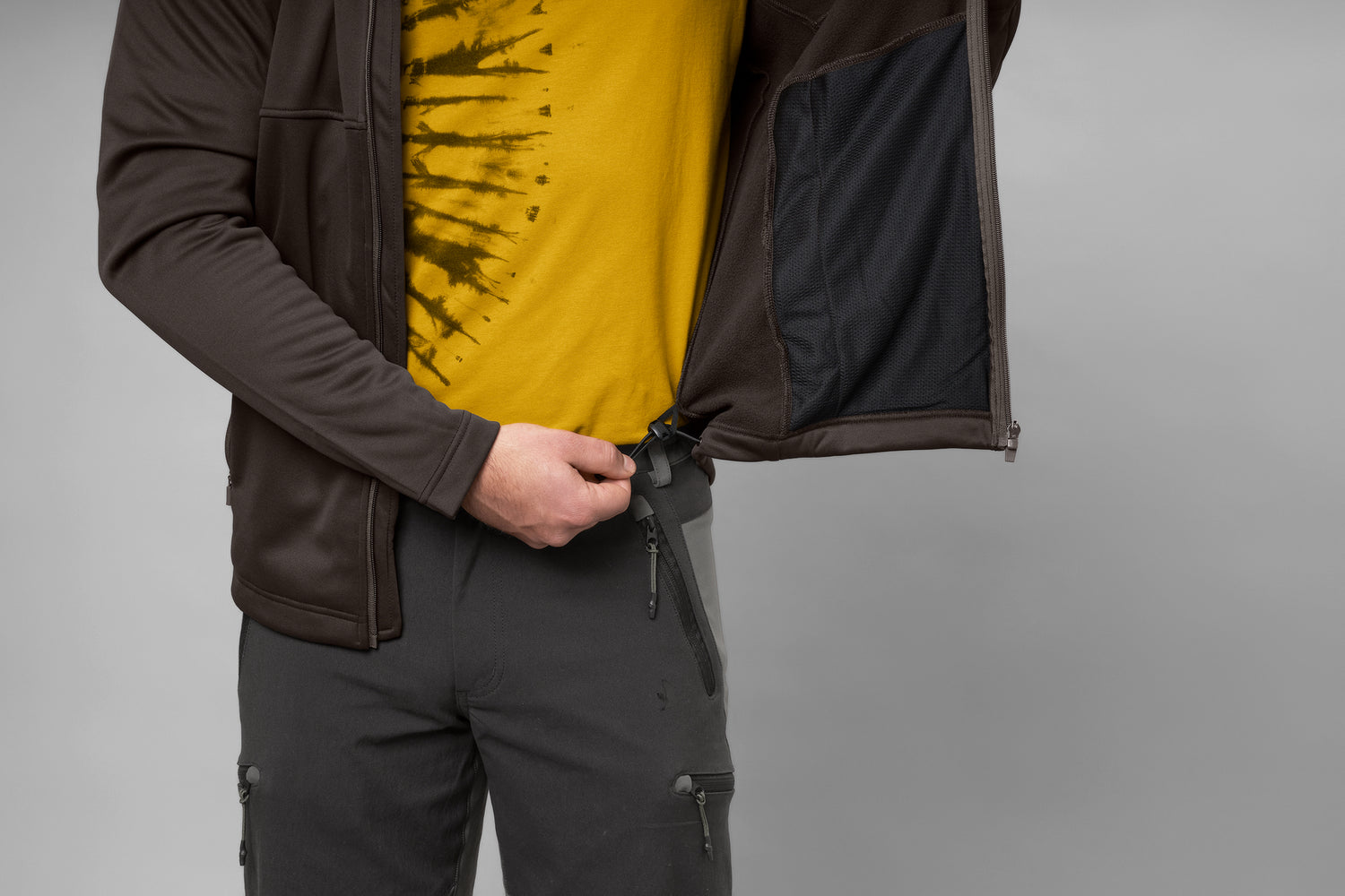 Elliot Fleece DARK BROWN / XL