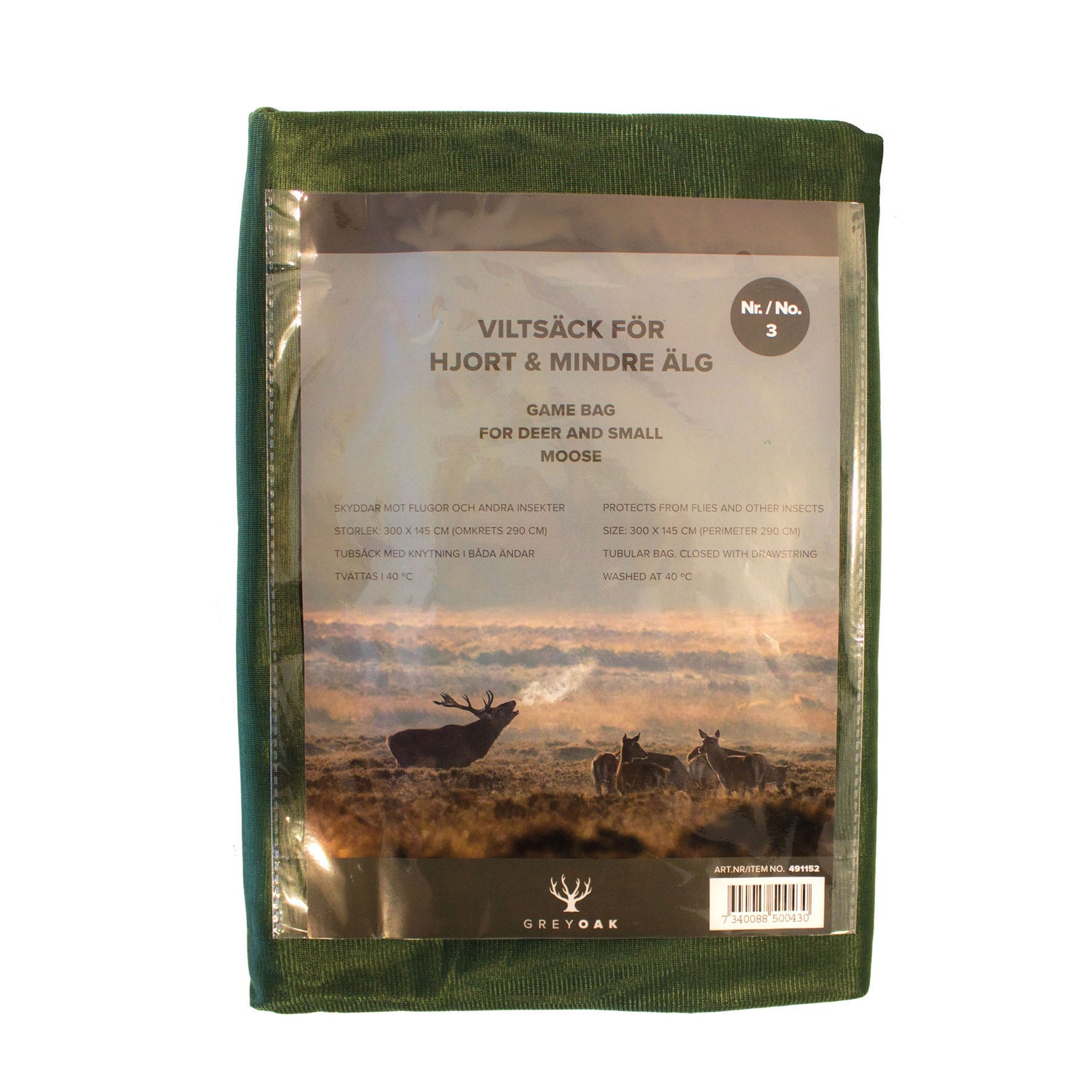 Viltsäck olika storlekar GREEN / ÄLG 300X145 CM