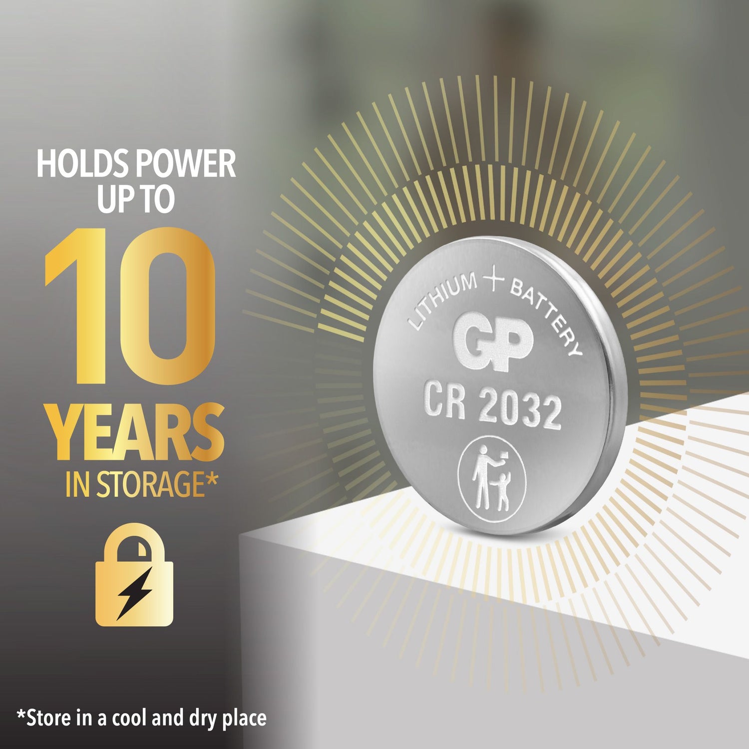 Knappcell Lithium, CR2032 SILVER / 1 ST