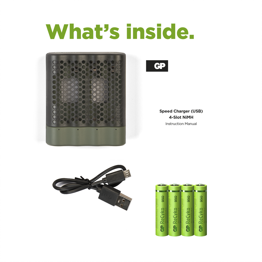 ReCyko Speed-batteriladdare M451/100AAAHCE-2WB4 GRÅ / EN STL