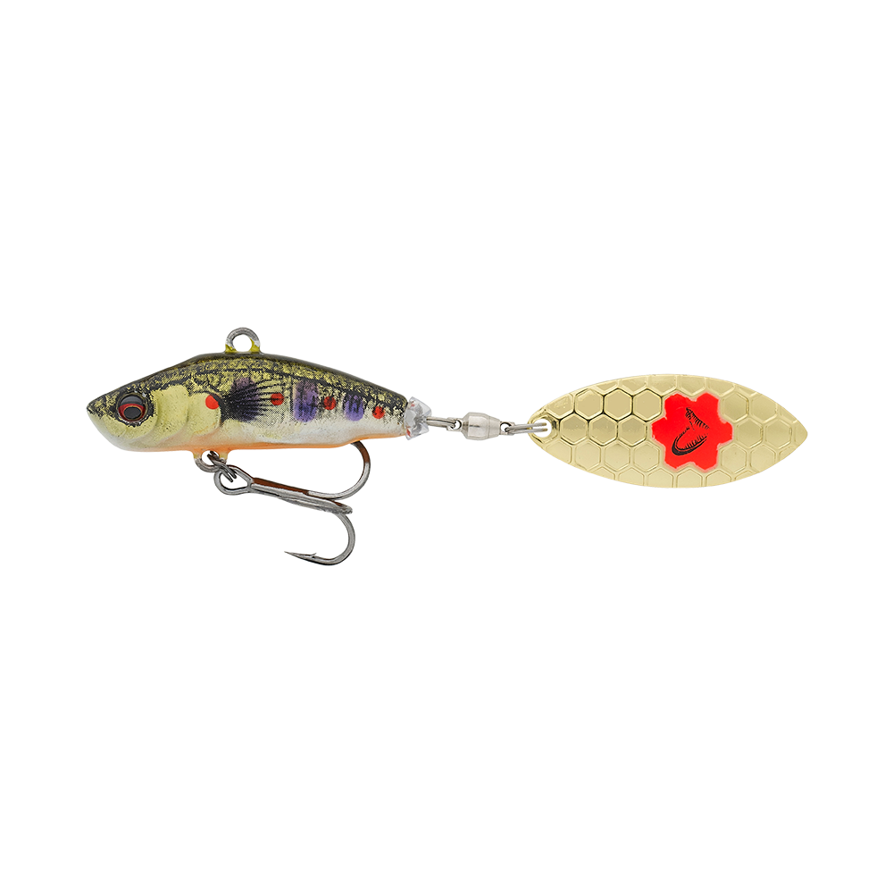 3D Stickleback Tail Spin BROWN TROUT / 7 CM