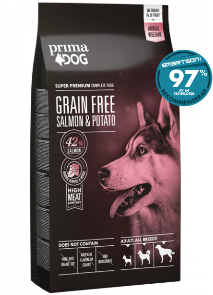 Dog Adult All Breed Grainfree Lax och Potatis 1,5kg eller 10 kg SMAK LAX OCH POTATIS & MÄNGD 1,5 KG