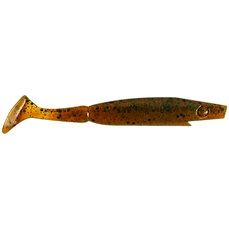 Piglet Shad 8,5 cm 4 gram, 8-pack MOTOROIL PEPPER / EN STL