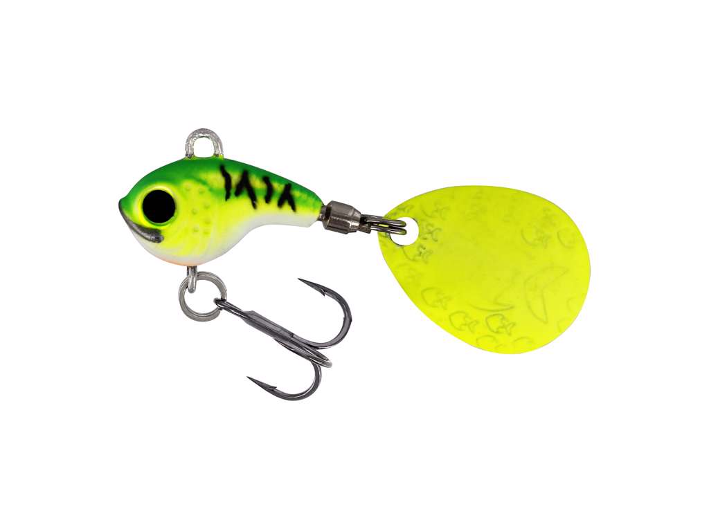 Dropbite Tungsten Spin Tail Jig CHARTREUSE ICE / 20 MM / 13 GRAM