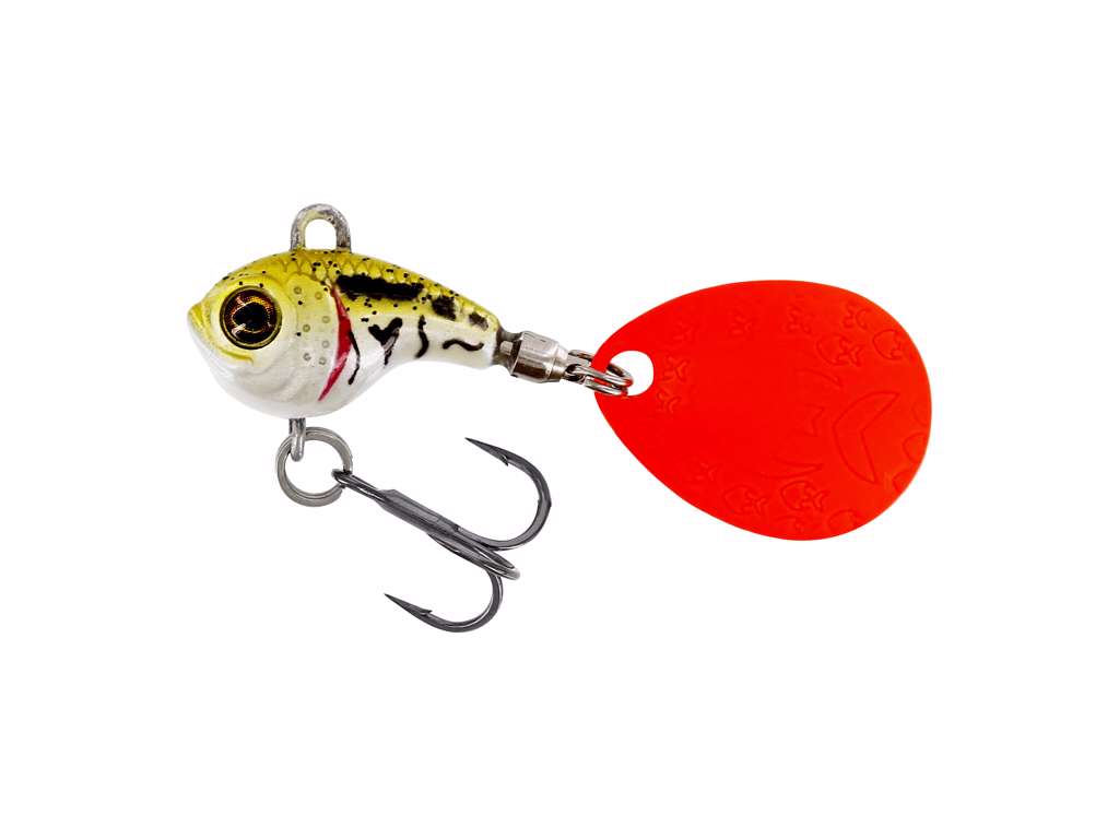 Dropbite Tungsten Spin Tail Jig PEARL STICKELBAIT / 18 MM / 9 GRAM