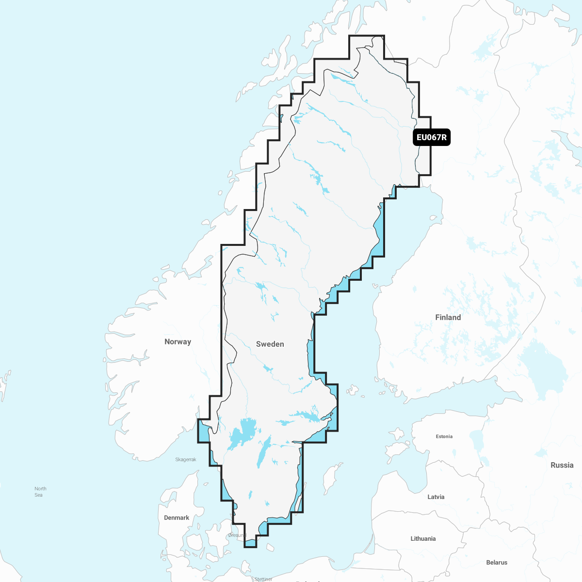 Navionics+ SWEDEN LAKES & RIVERS