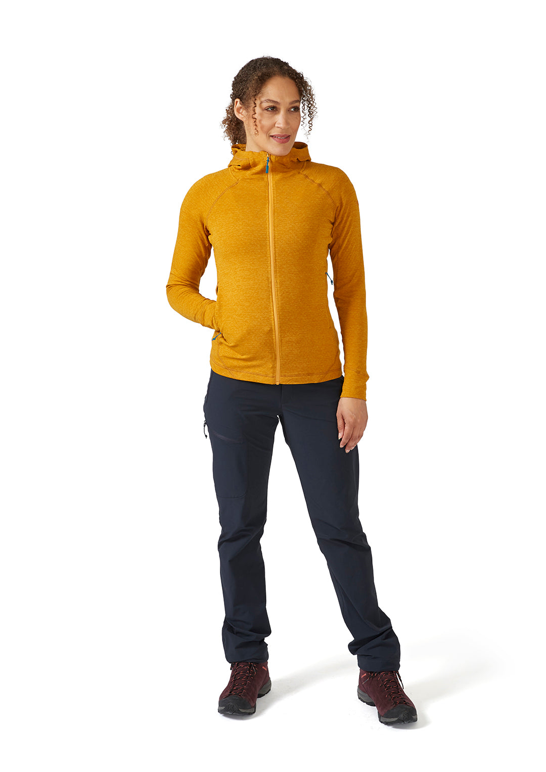 Nexus Fleece Hoody Women DARK BUTTERNUT / UK 14-L