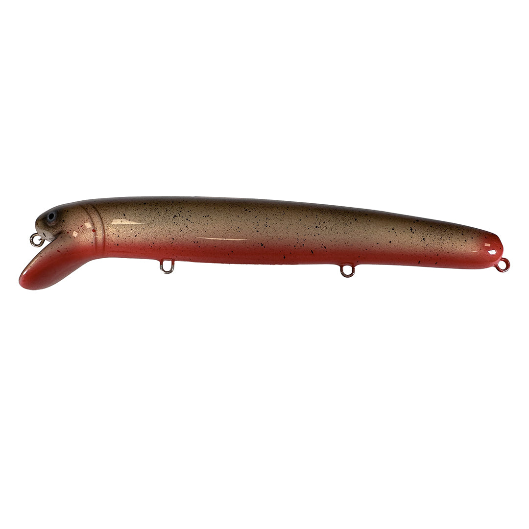 Jätte 23cm Custom #Makkanbaits BROWN RED BELLY / 23 CM