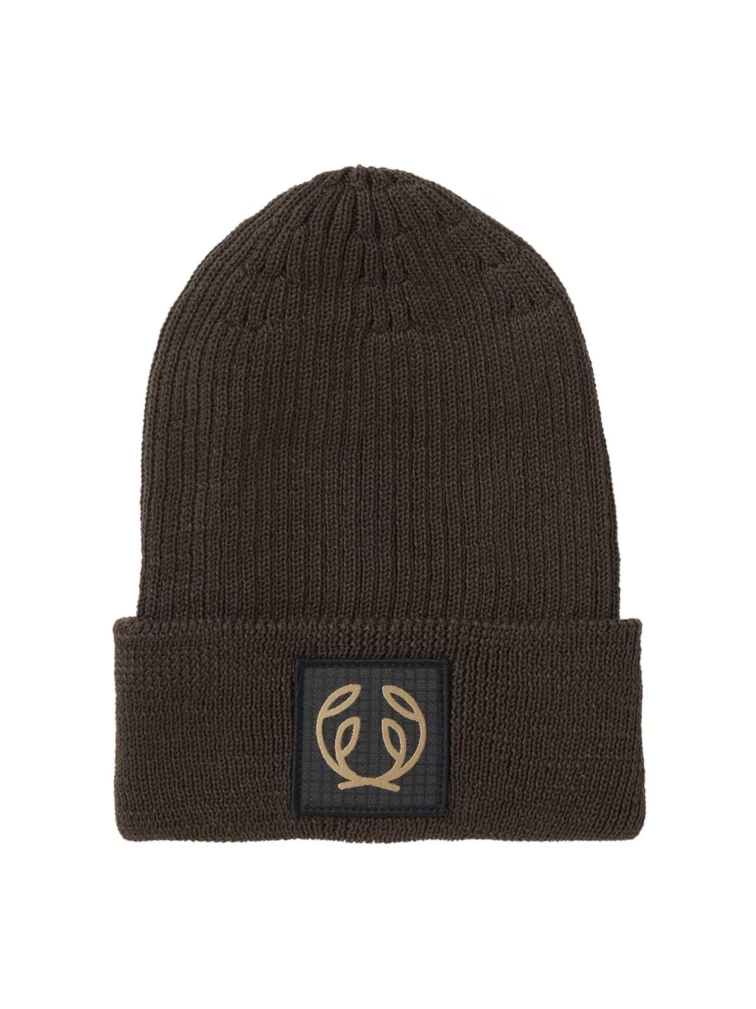 SYMBOL BEANIE LEATHER BROWN / ONE SIZE