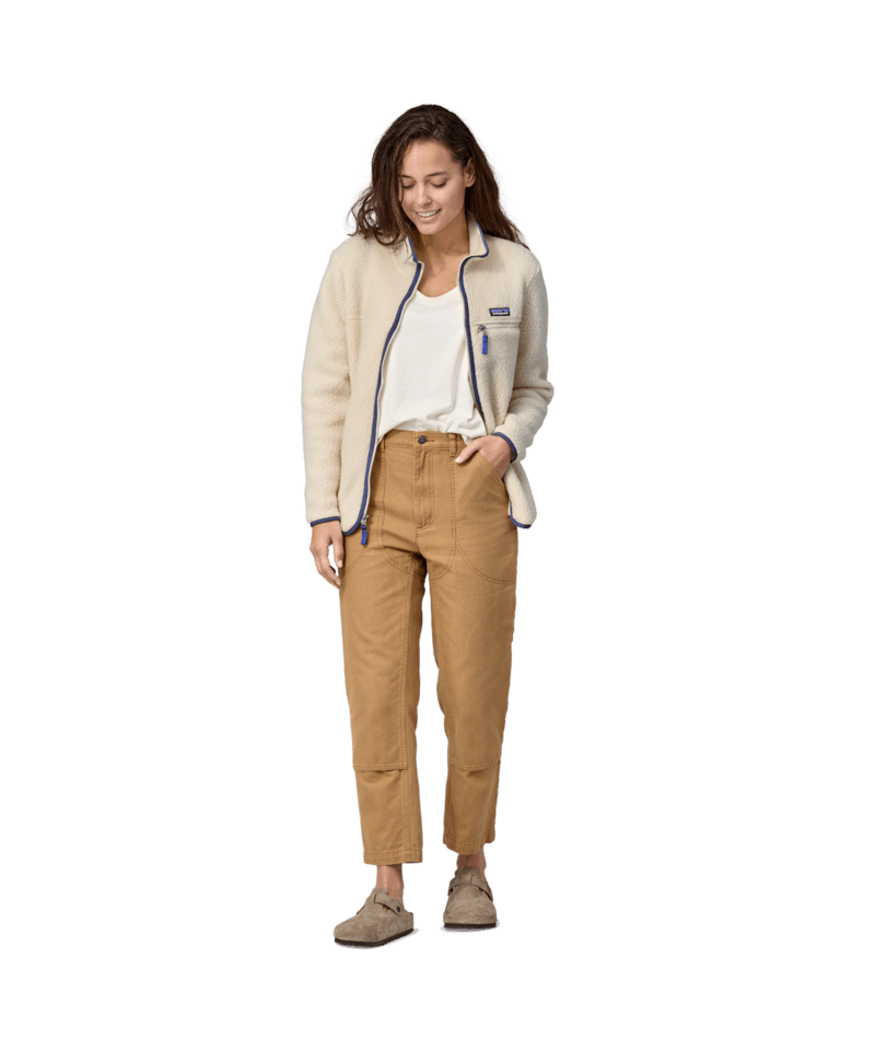 Women's Retro Pile Fleece Jacket NATURAL / M