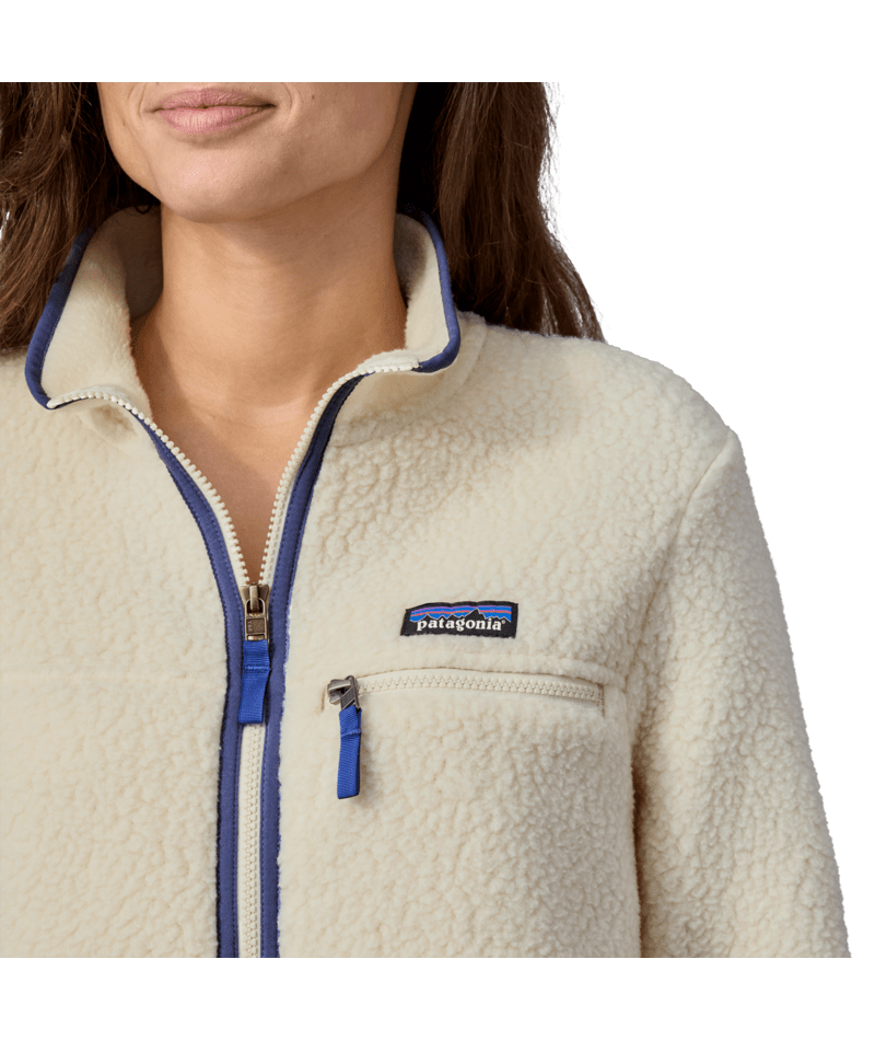 Women's Retro Pile Fleece Jacket NATURAL / XL