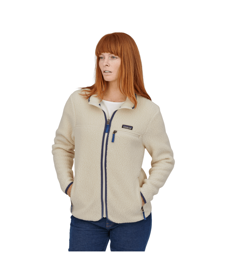 Women's Retro Pile Fleece Jacket NATURAL / XL