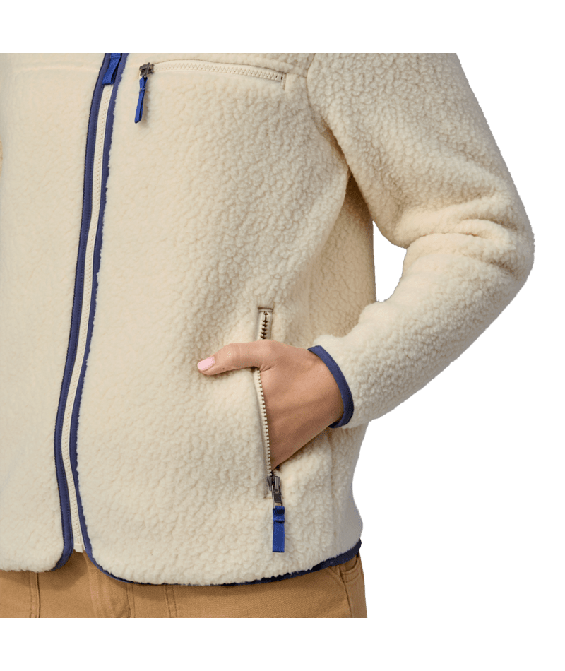 Women's Retro Pile Fleece Jacket NATURAL / XL